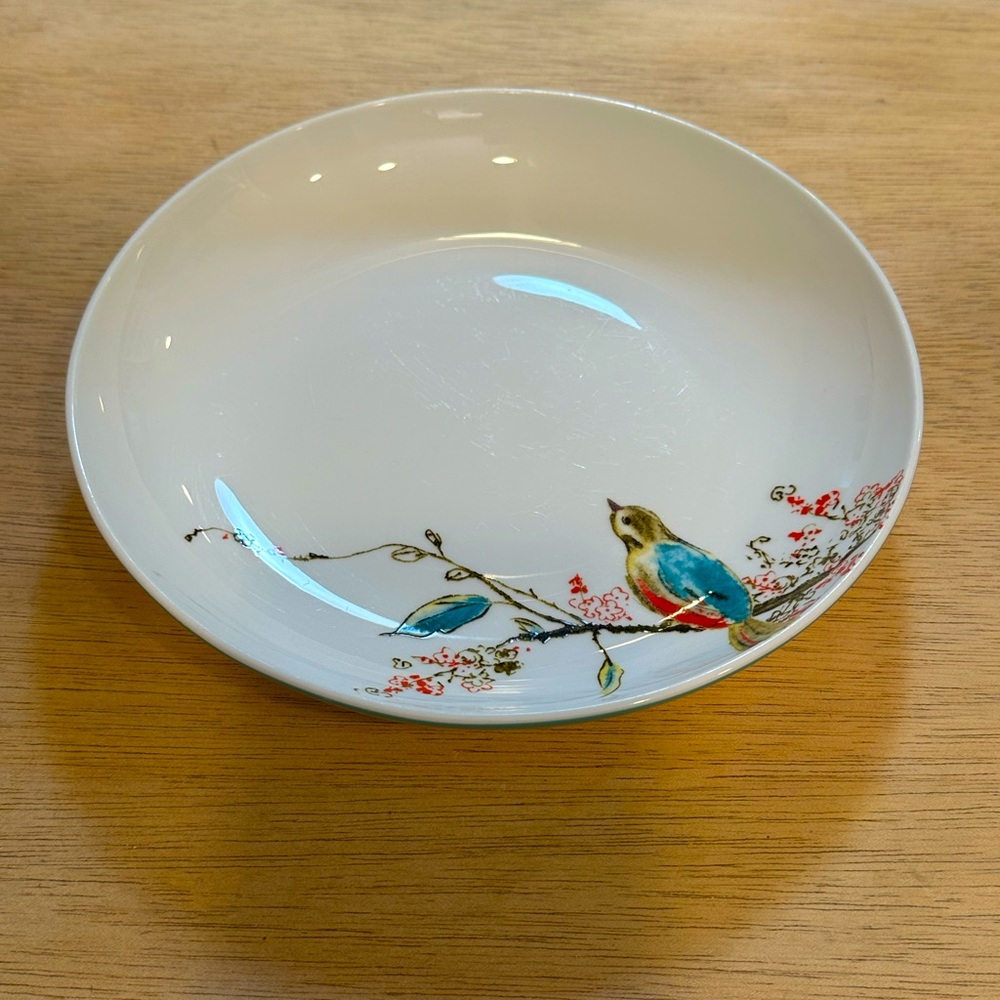 Lenox Chirp Pasta bowl with blue trim. Excellent used condition. Set of 3.